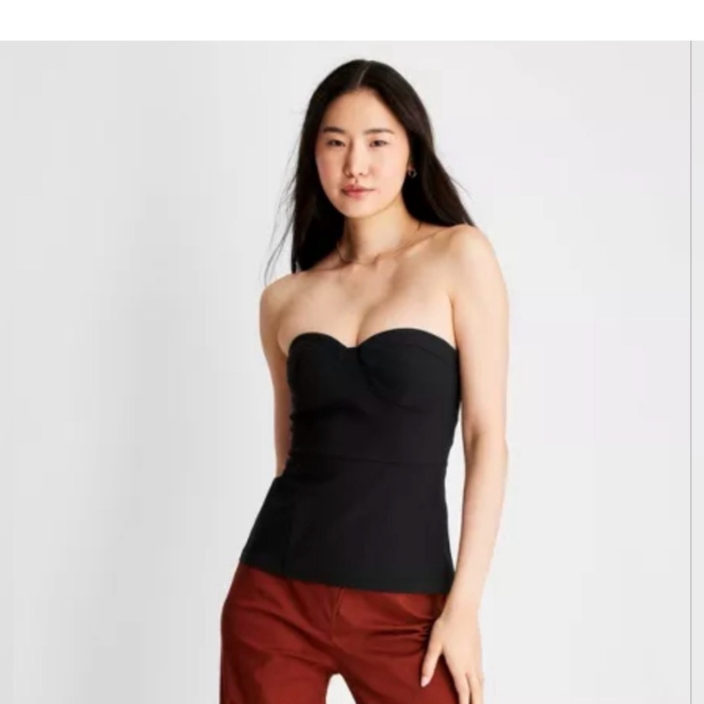 Target future collective Black Strapless tube top